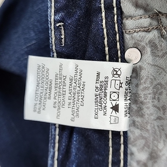 Silver Jeans Suki Mid Rise Straight Leg Dark Blue Wash 29W - Picture 16 of 16